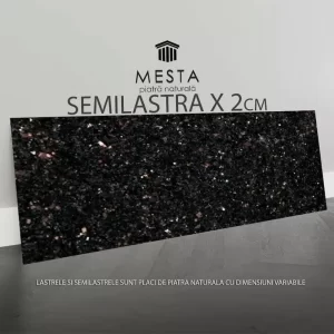 Glaf Granit Black Galaxy Lustruit Bizotat 1L 120 x 25 x 2cm