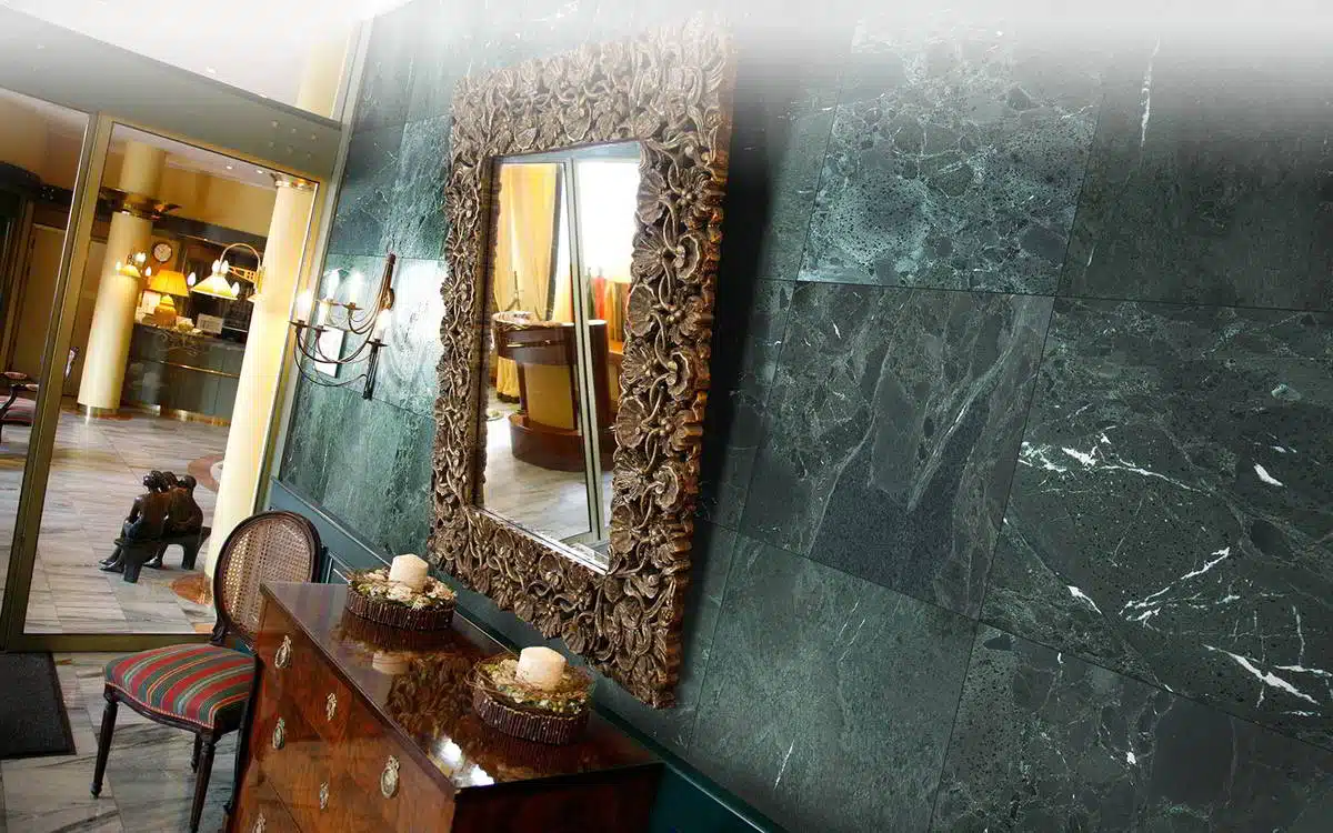 Glaf Marmură Verde India Lustruită Bizotat 1L 110 x 25 x 2cm - imagine 16