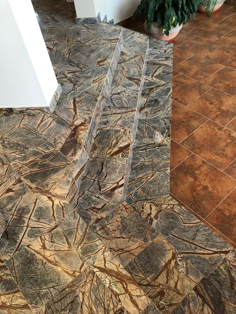 Contratreaptă Marmură Rain Forest Green Lustruită 110 x 16 x 2cm - imagine 9