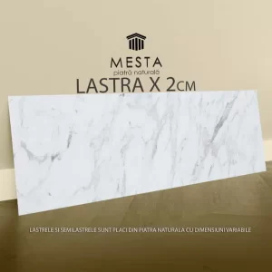 Treaptă Marmură Volakas Lustruită Bizotată 1L 110 x 33 x 2cm