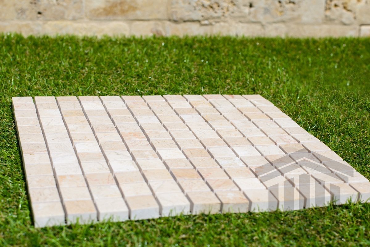 Mozaic Marmură Bej Lustruită 2.3×2.3x1cm - imagine 6