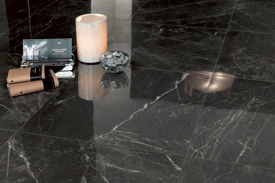 Glaf Marmură Savana Grey Lustruită Bizotat 1L 110 x 25 x 2cm - imagine 6