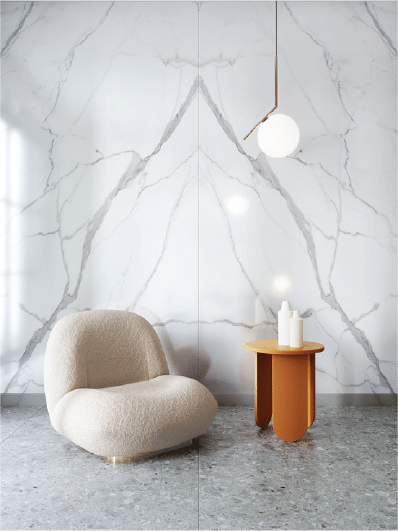 Ceramica T-One Calacatta Unique Lustruit Lastra 1.2cm