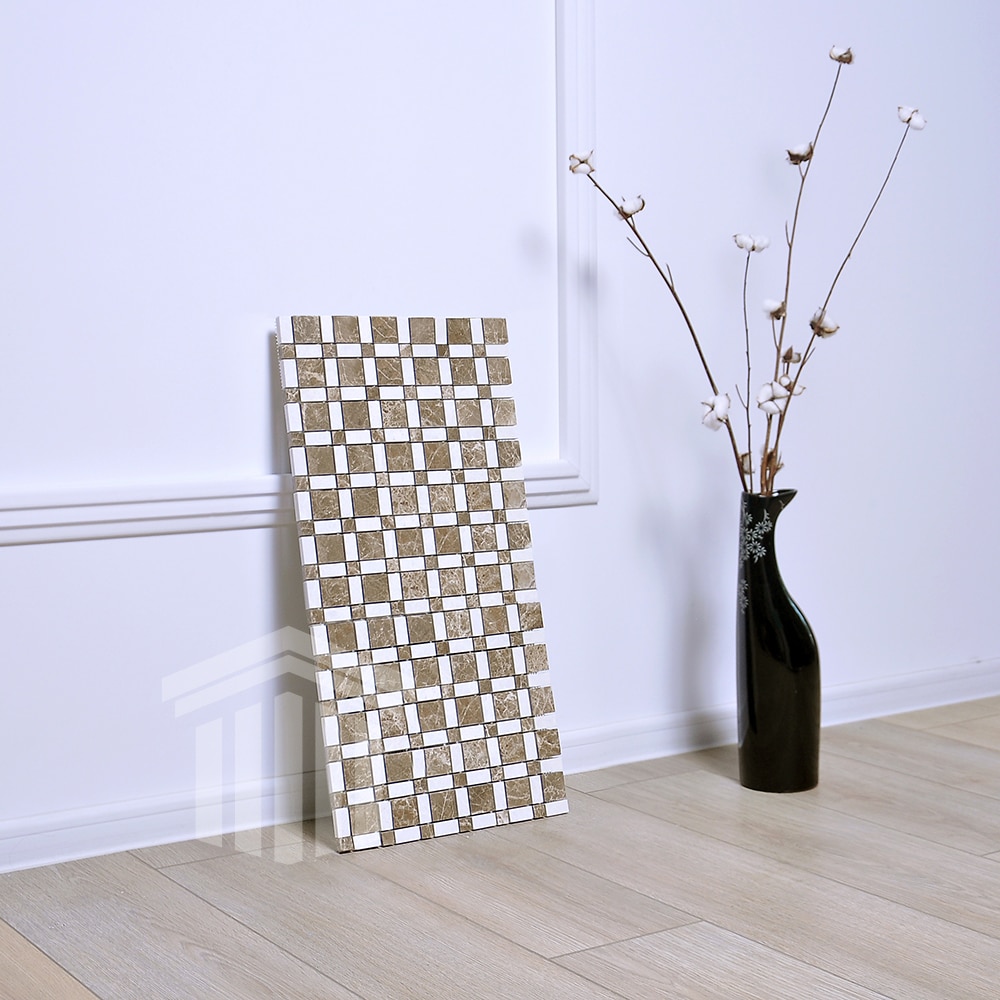 Mozaic Marmură Emperador Bej Lustruită Plaids 30.5×30.5x1cm - imagine 4