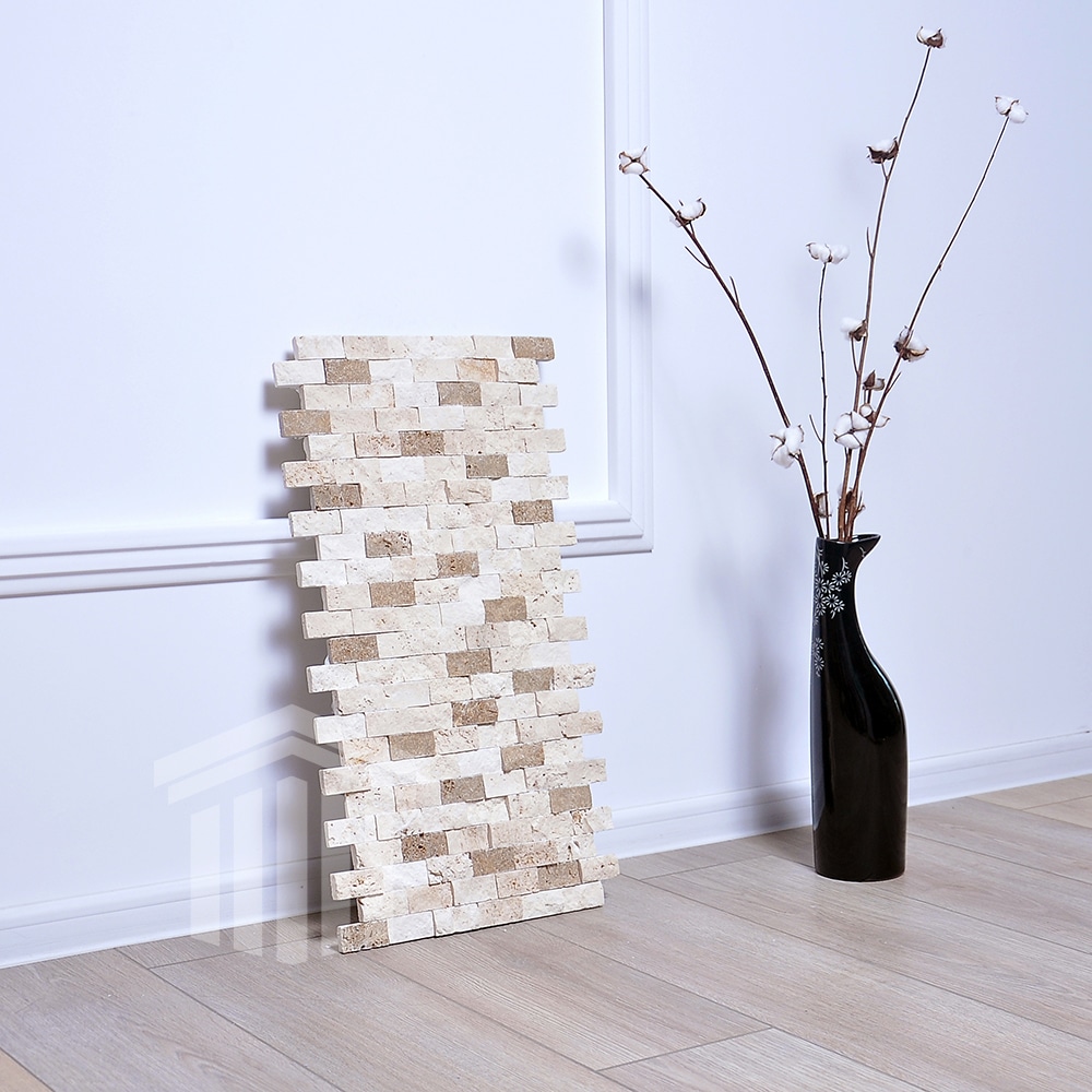 Mozaic Travertin Classic – Noce Scapitat 2.3×4.8x1cm - imagine 2