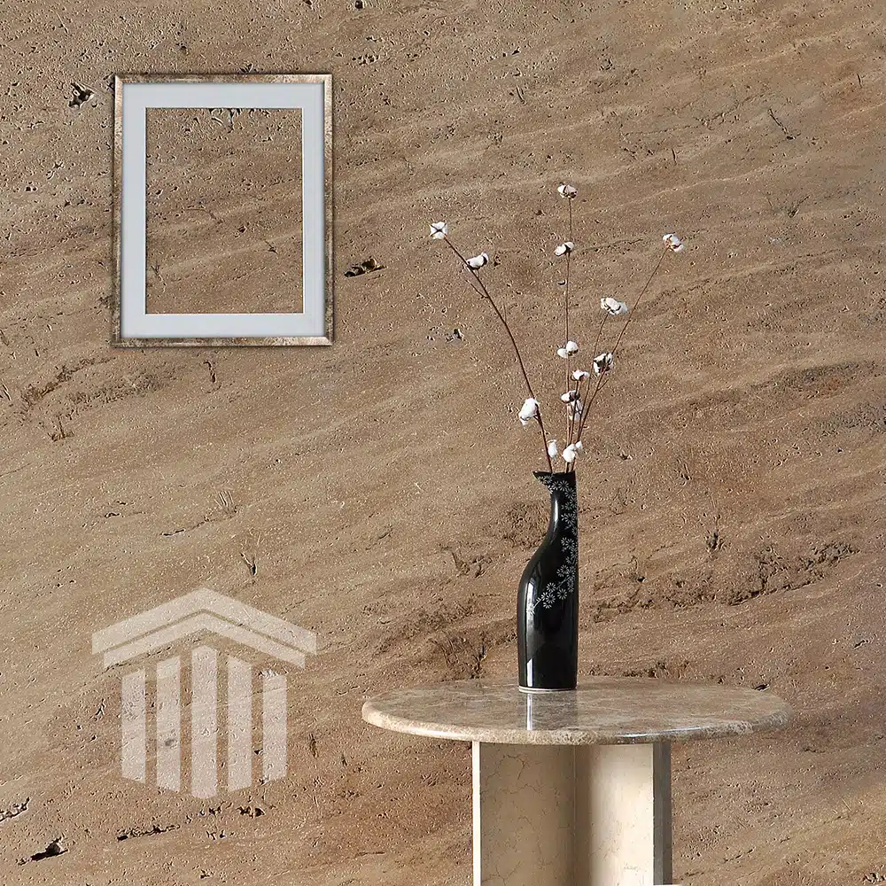 Travertin Noce Nechituit si Periat Lastra 3cm - imagine 3