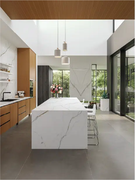 Ceramica T-One Calacatta Unique Mat Lastra 1.2cm - imagine 2