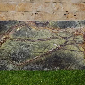 Contratreaptă Marmură Rain Forest Green Lustruită  150 x 16 x 2cm