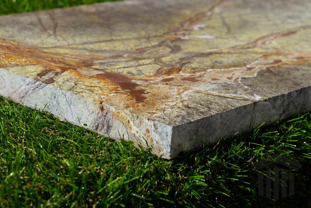 Glaf Marmură Rain Forest Green Lustruită Bizotat 1L 110 x 25 x 2cm - imagine 7