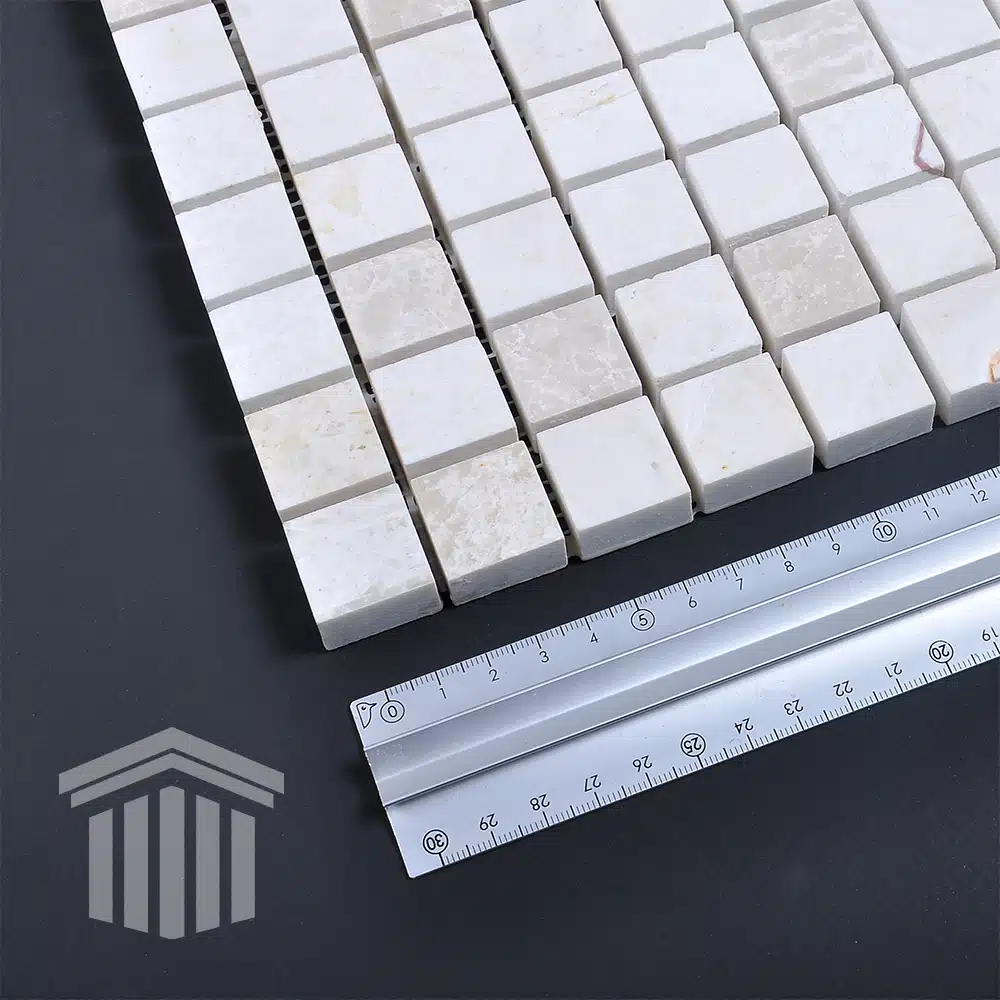 Mozaic Marmură Bej Lustruită 2.3×2.3x1cm - imagine 3