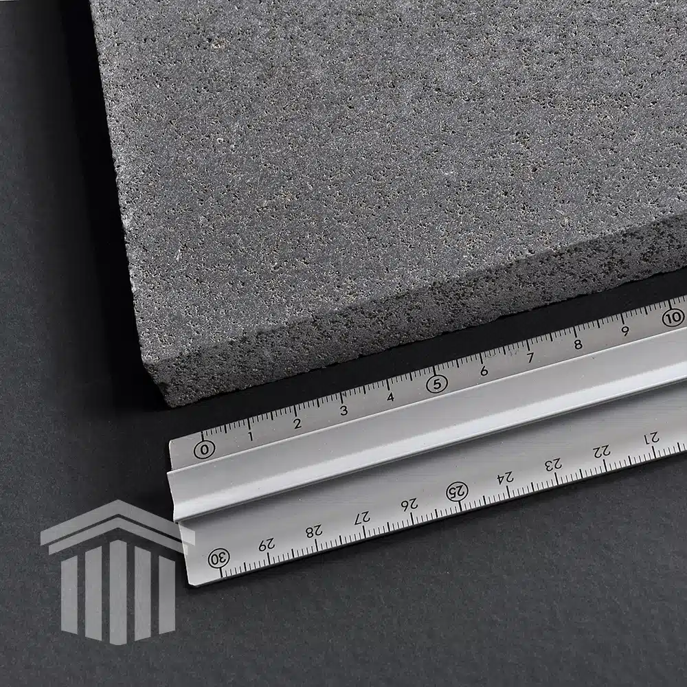 Glaf Bazalt Negru Periat Bizotat 1L 140 x 25 x 2cm