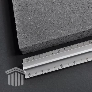 Glaf Bazalt Negru Periat Bizotat 1L 120 x 25 x 2cm