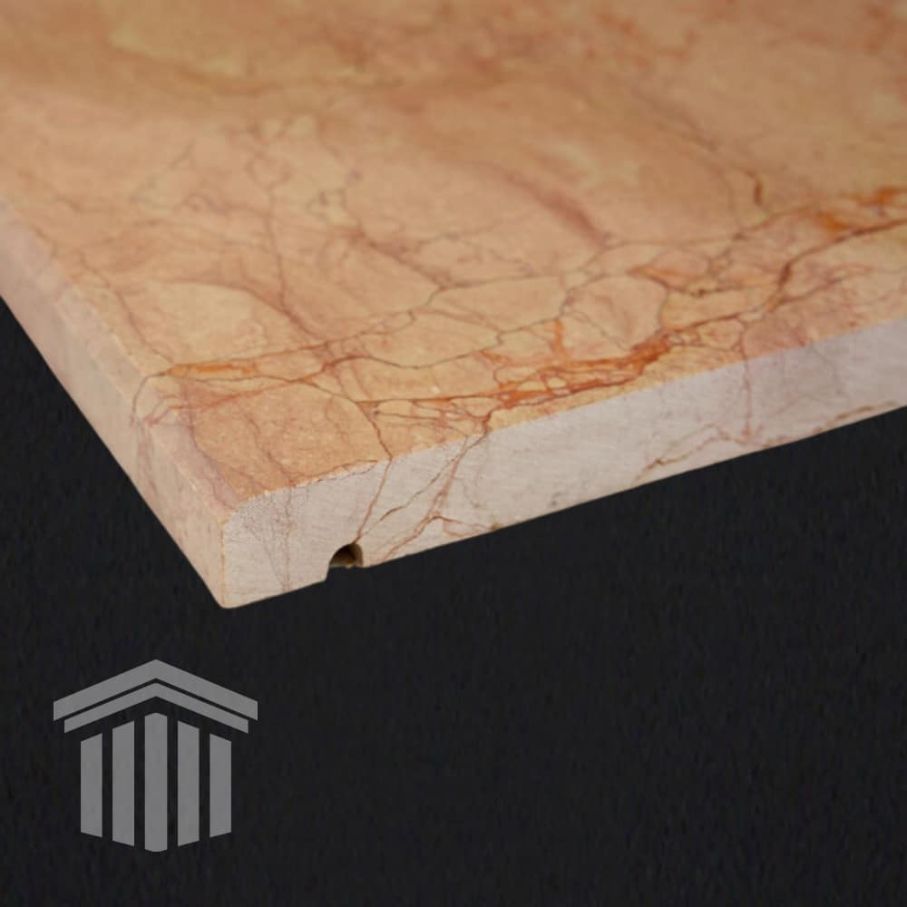 Glaf Marmură Rojo Alicante Gold Lustruită Bizot 1L 84x18x2CM - imagine 2