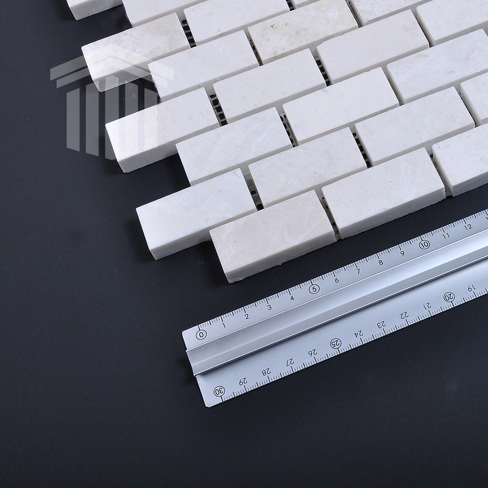 Mozaic Marmură Bej Lustruită 2.3×4.8x1cm - imagine 3