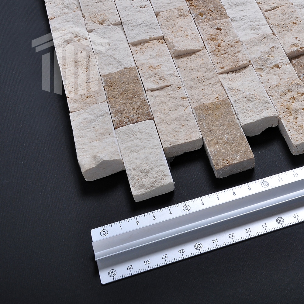 Mozaic Travertin Classic – Noce Scapitat 2.3×4.8x1cm - imagine 3