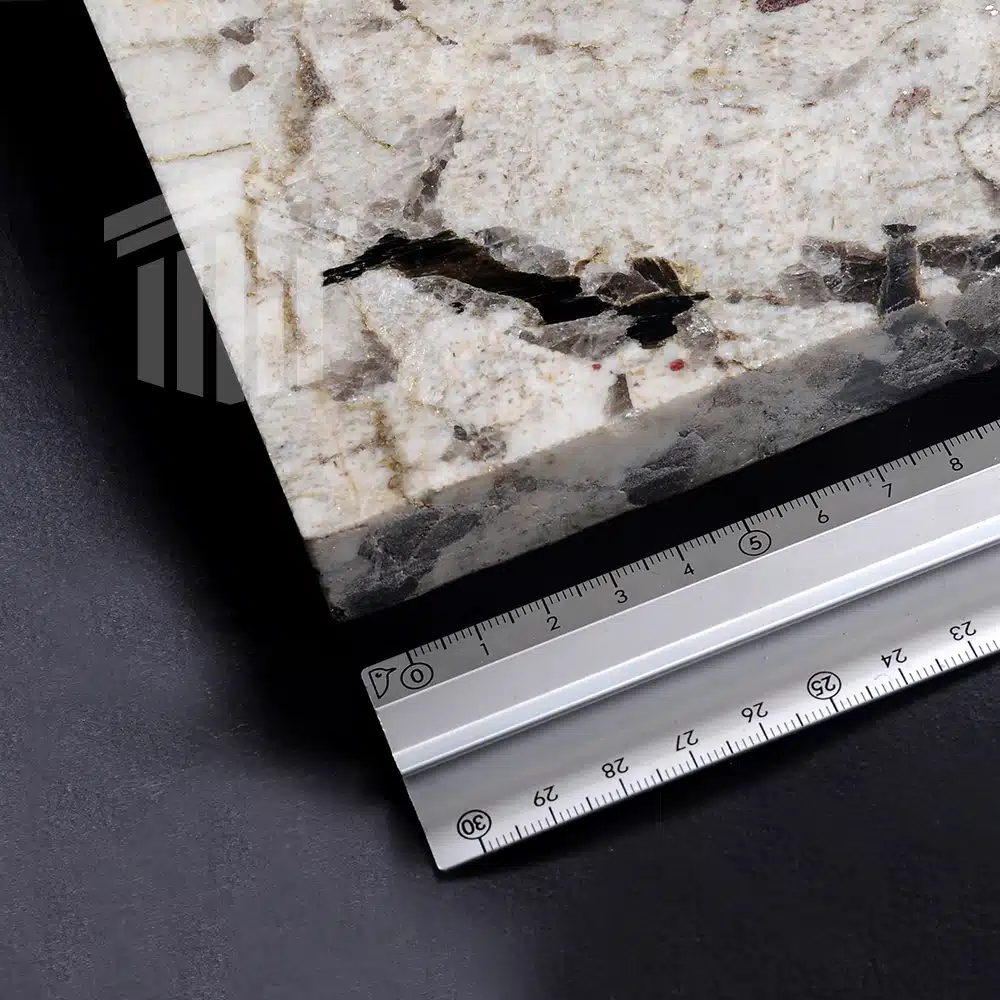 Granit Alaska White Lustruit Semilastra 2cm - imagine 5