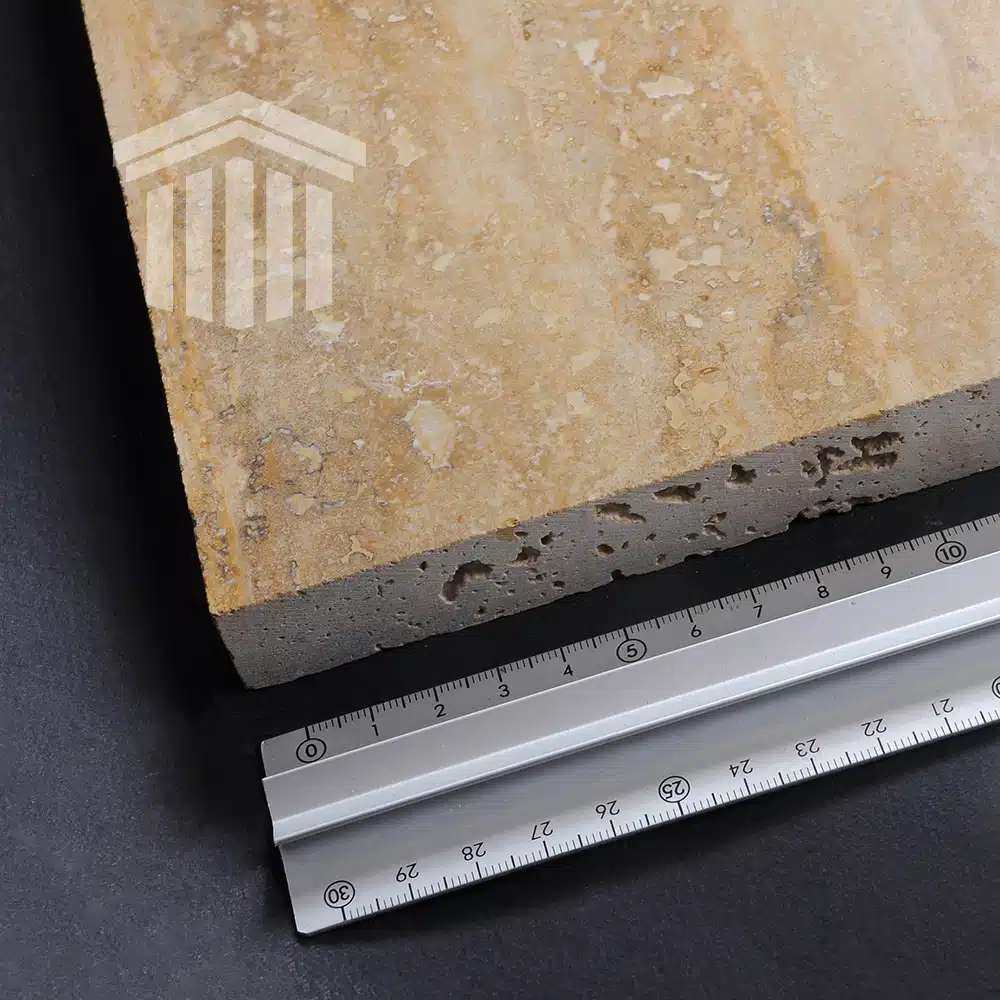 Glaf Travertin Golden Sienna VC Chituit si Lustruit Bizotat 1L 140 x 25 x 2cm