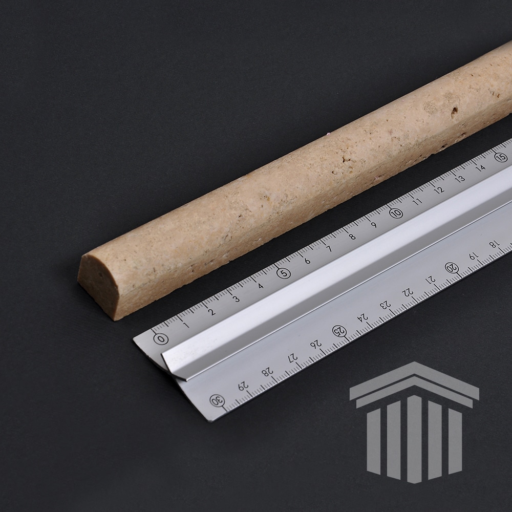 Profil Travertin Classic Pencil 30.5×1.9×1.9cm - imagine 3