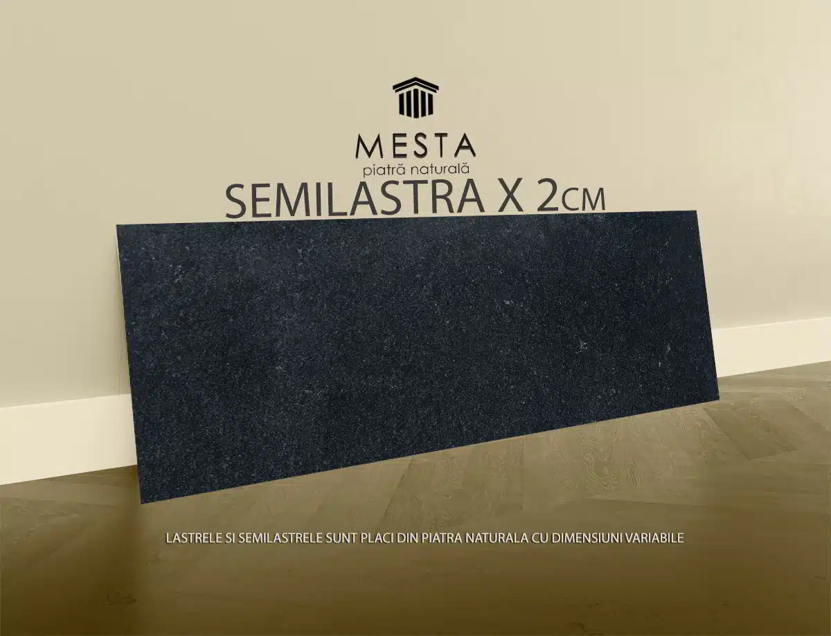 Contratreaptă Granit Absolut Black Lustruit 110 x 16 x 2cm - imagine 5