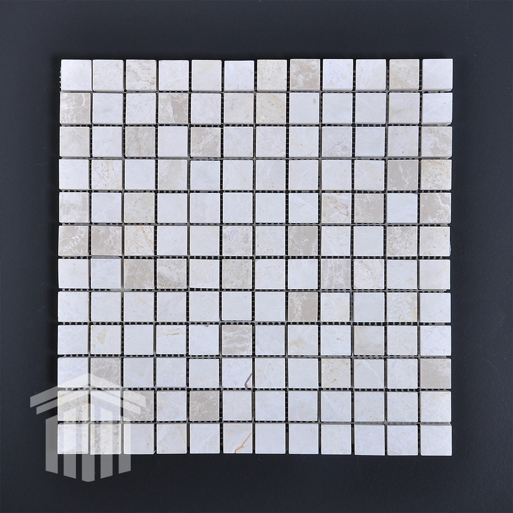 Mozaic Marmură Bej Lustruită 2.3×2.3x1cm