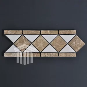 Bordura Marmură Emperador Light Bej Lustruită 10.5×28.5x1cm