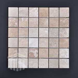 Mozaic Travertin Classic Chituit si Mat 4.8×4.8x1cm