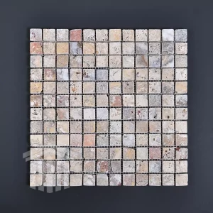 Mozaic Travertin Golden Sienna Antichizat 2.3×2.3x1cm