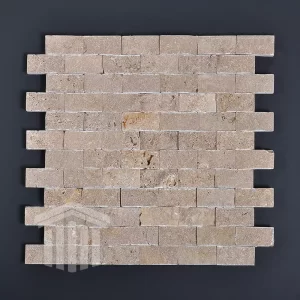 Mozaic Travertin Noce Scapitat 2.3×4.8x1cm