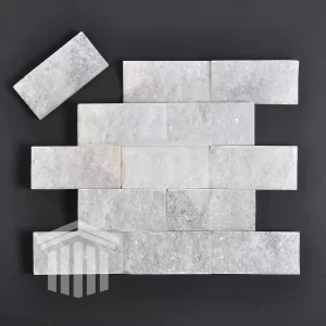 Marmură Albă Scapitată 5x10x1.5cm