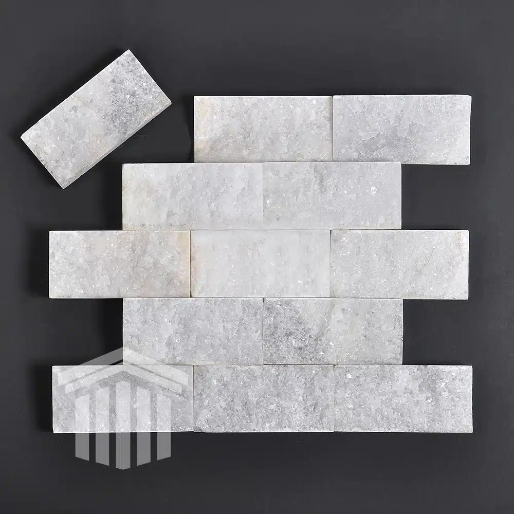 Marmură Albă Scapitată 5x10x1.5cm