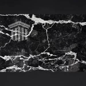 Contratreaptă Marmură Nero Marquina Lustruită  110 x 16 x 2cm