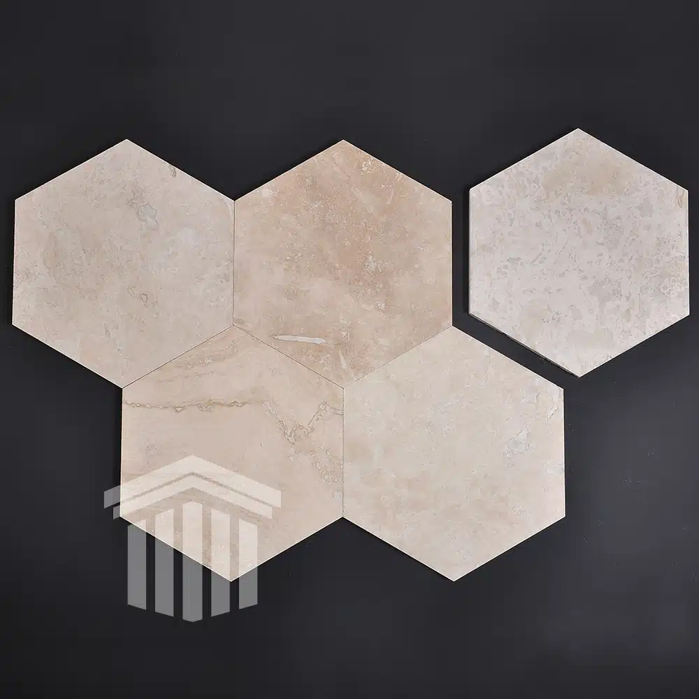 Travertin Classic CC Chituit si Mat Hexagon 30.5×30.5×1.2cm