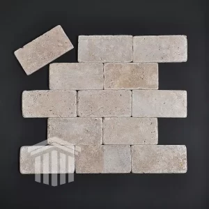 Travertin Noce Antichizat 7.5x15x1cm