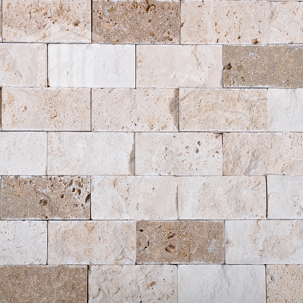 Mozaic Travertin Classic – Noce Scapitat 2.3×4.8x1cm - imagine 4