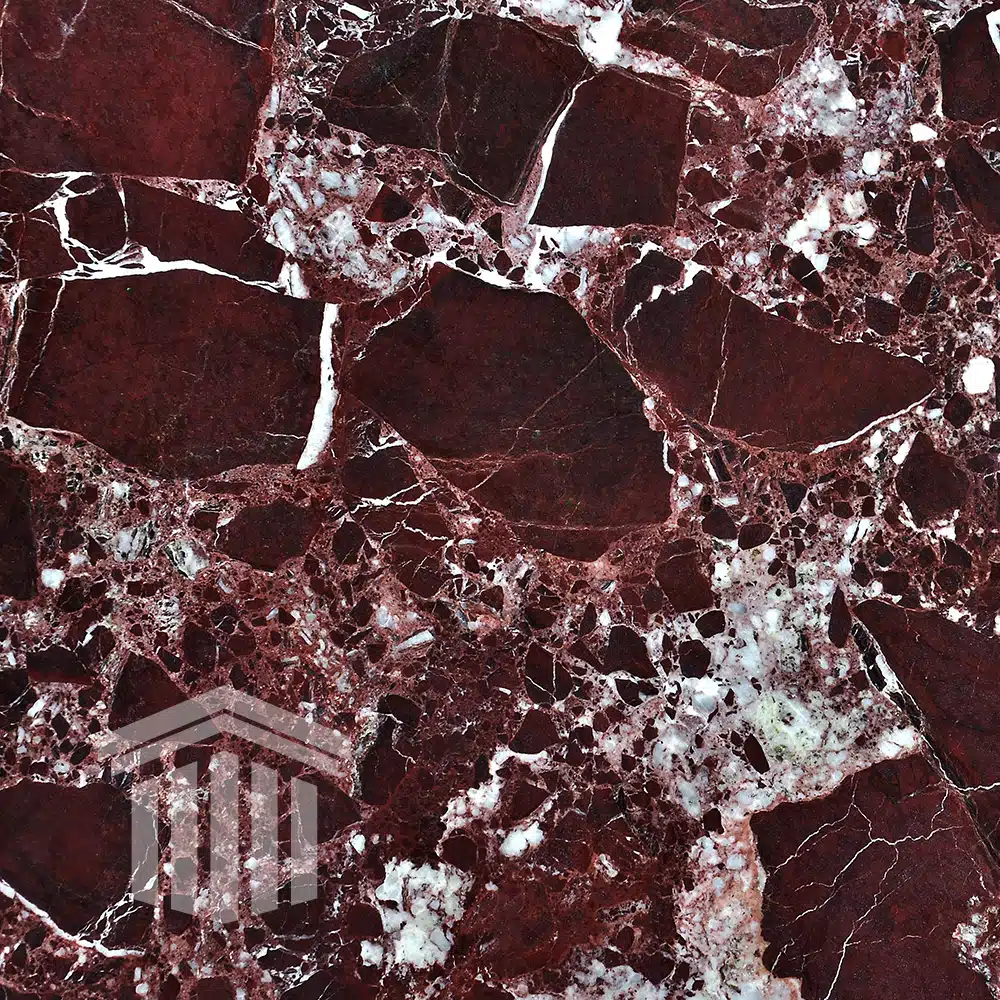 Treaptă Marmură Cherry Levanto Lustruită Bizotată 1L 120 x 33 x 2cm