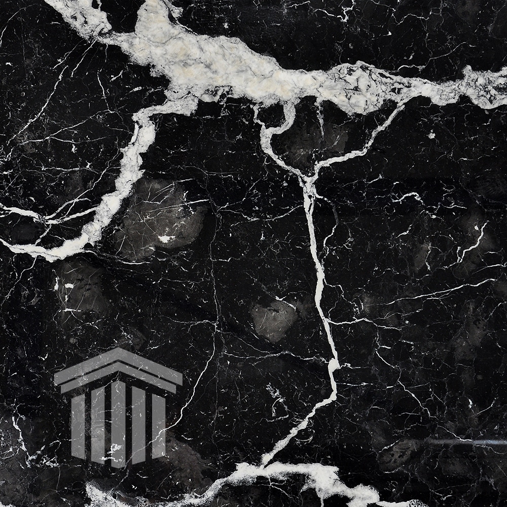 Glaf Marmură Nero Marquina Lustruită Bizotat 1L 130 x 25 x 2cm - imagine 3