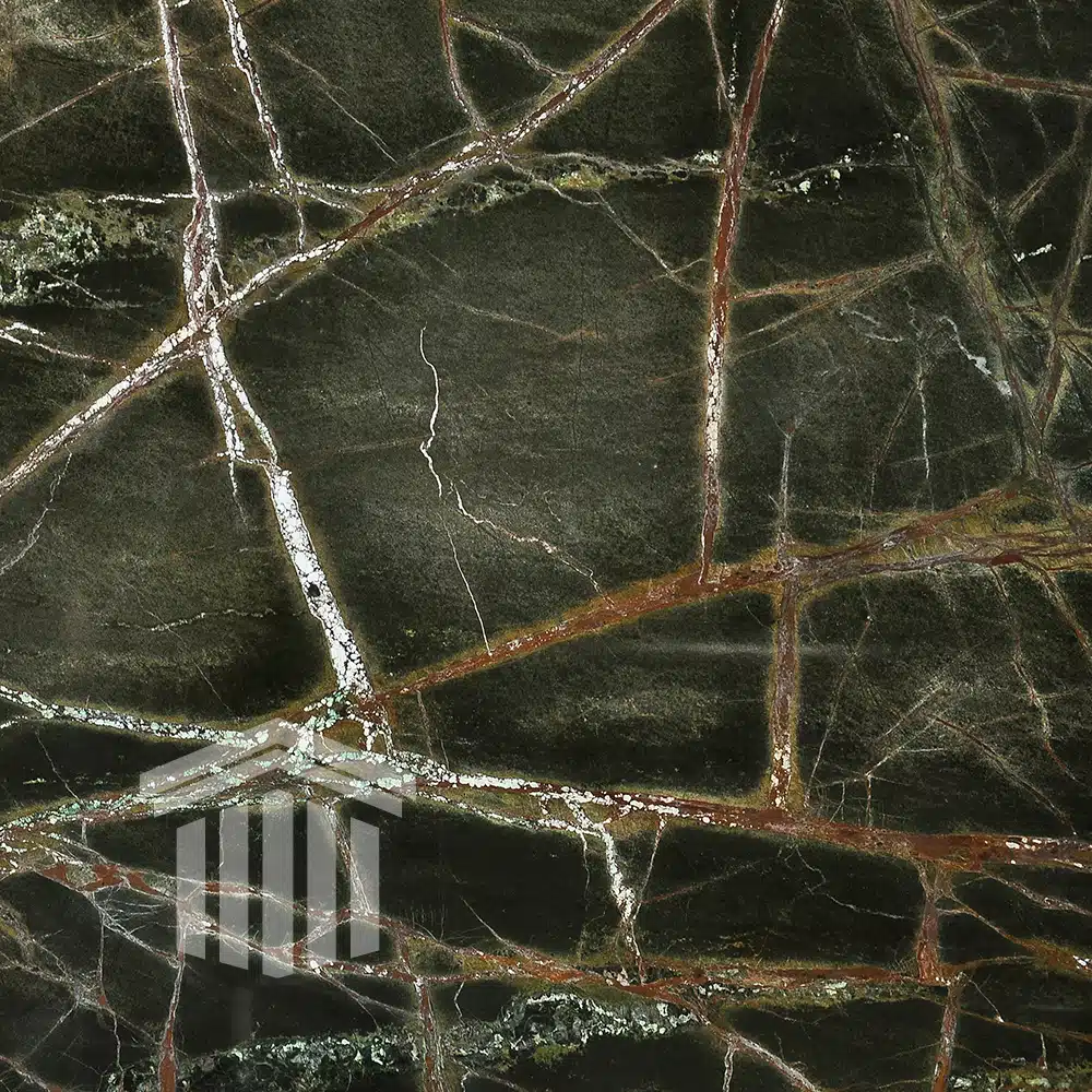 Glaf Marmură Rain Forest Green Lustruită Bizotat 1L 130 x 20 x 2cm - imagine 4