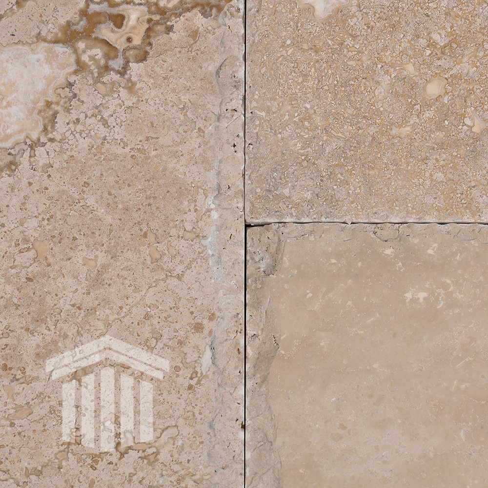 Travertin Classic Periat cu Margini Daltuite French Pattern Set 1.2cm - imagine 2