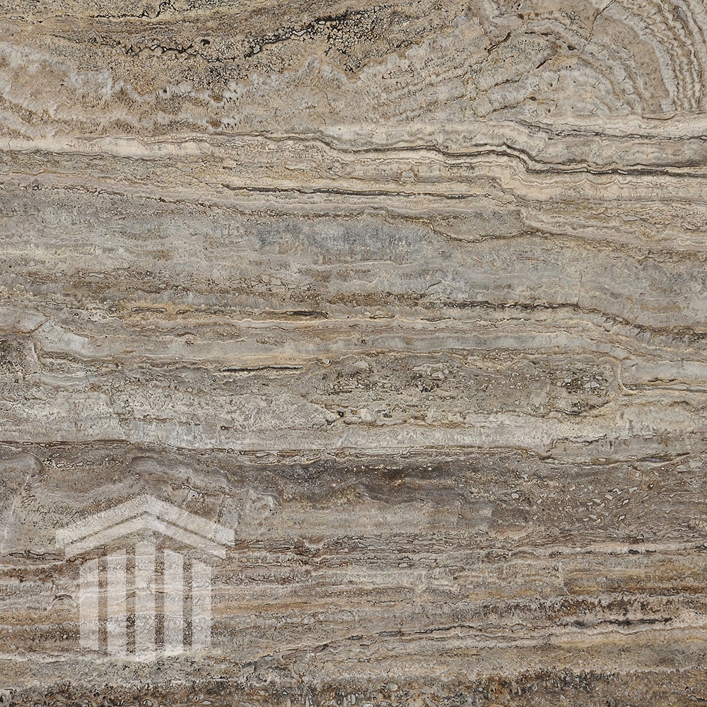 Travertin Silver VC Chituit si Lustruit Semilastra 40XLLX2CM - imagine 2