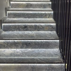 Glaf Marmură Aqua Blue Lustruită Bizotat 1L 140 x 25 x 2cm